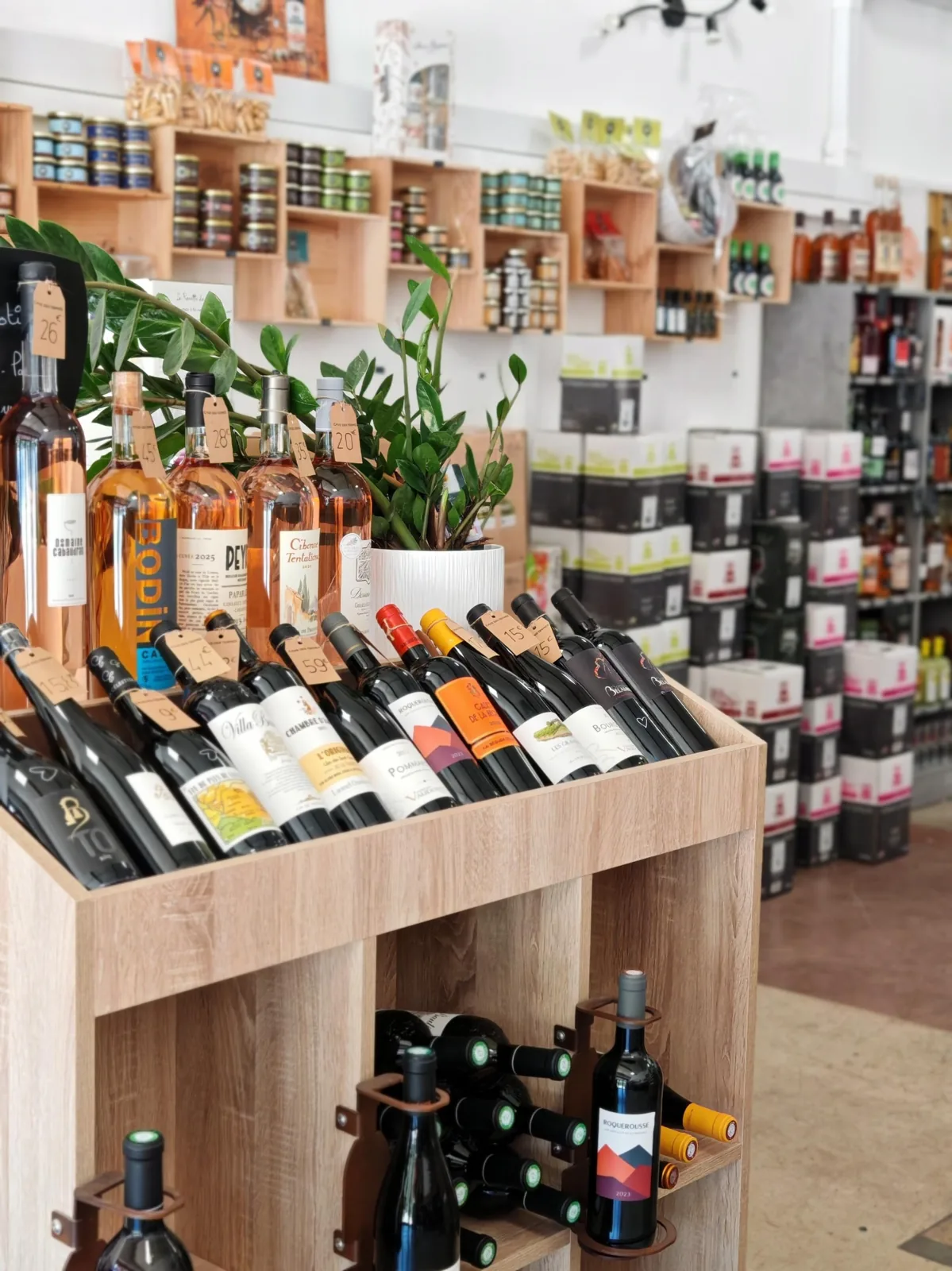Sélection de bouteilles à La Cave des Termes